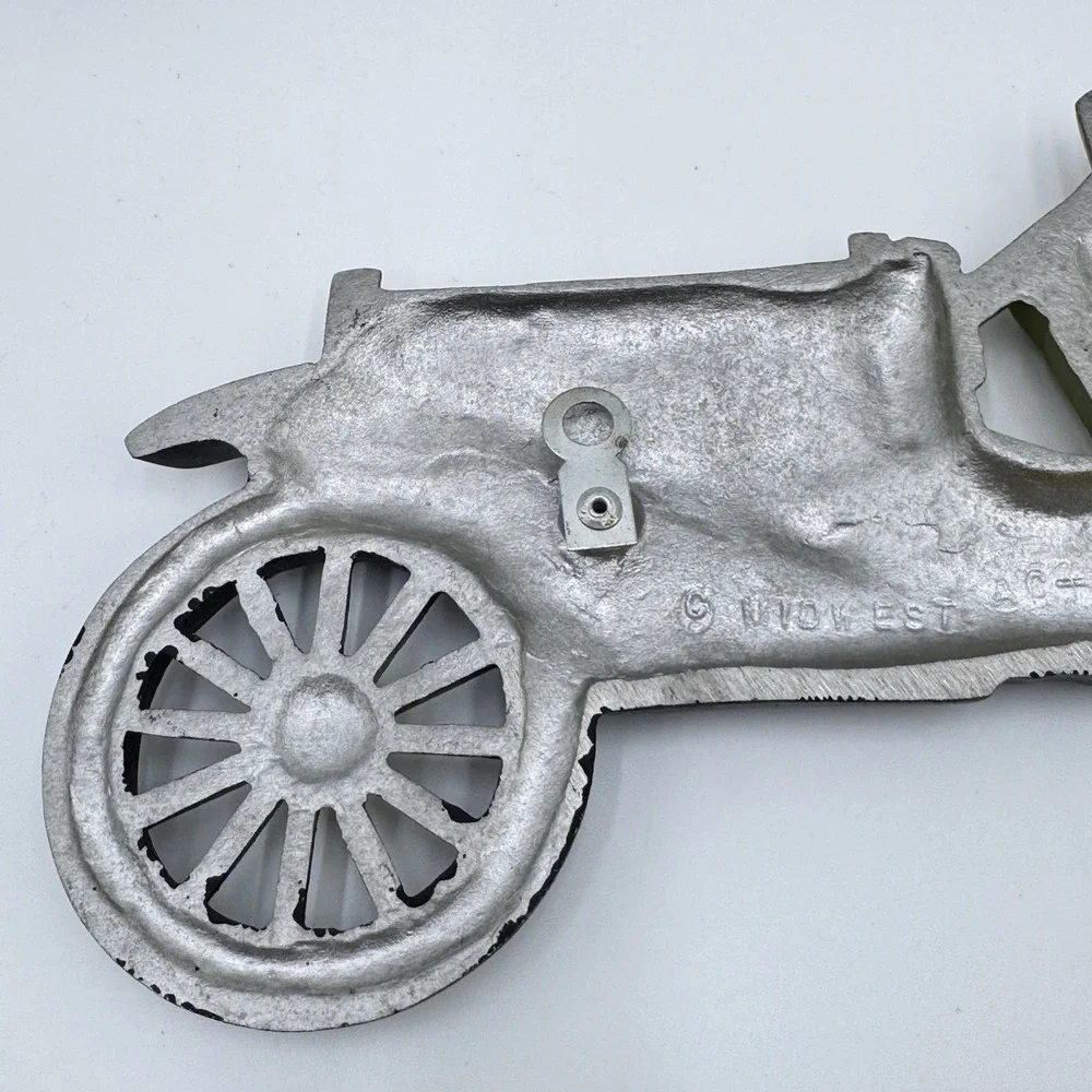Vintage 1909 Hupmobile Car Hand Cast Aluminum Wall Art By Midwest Products #AC-7